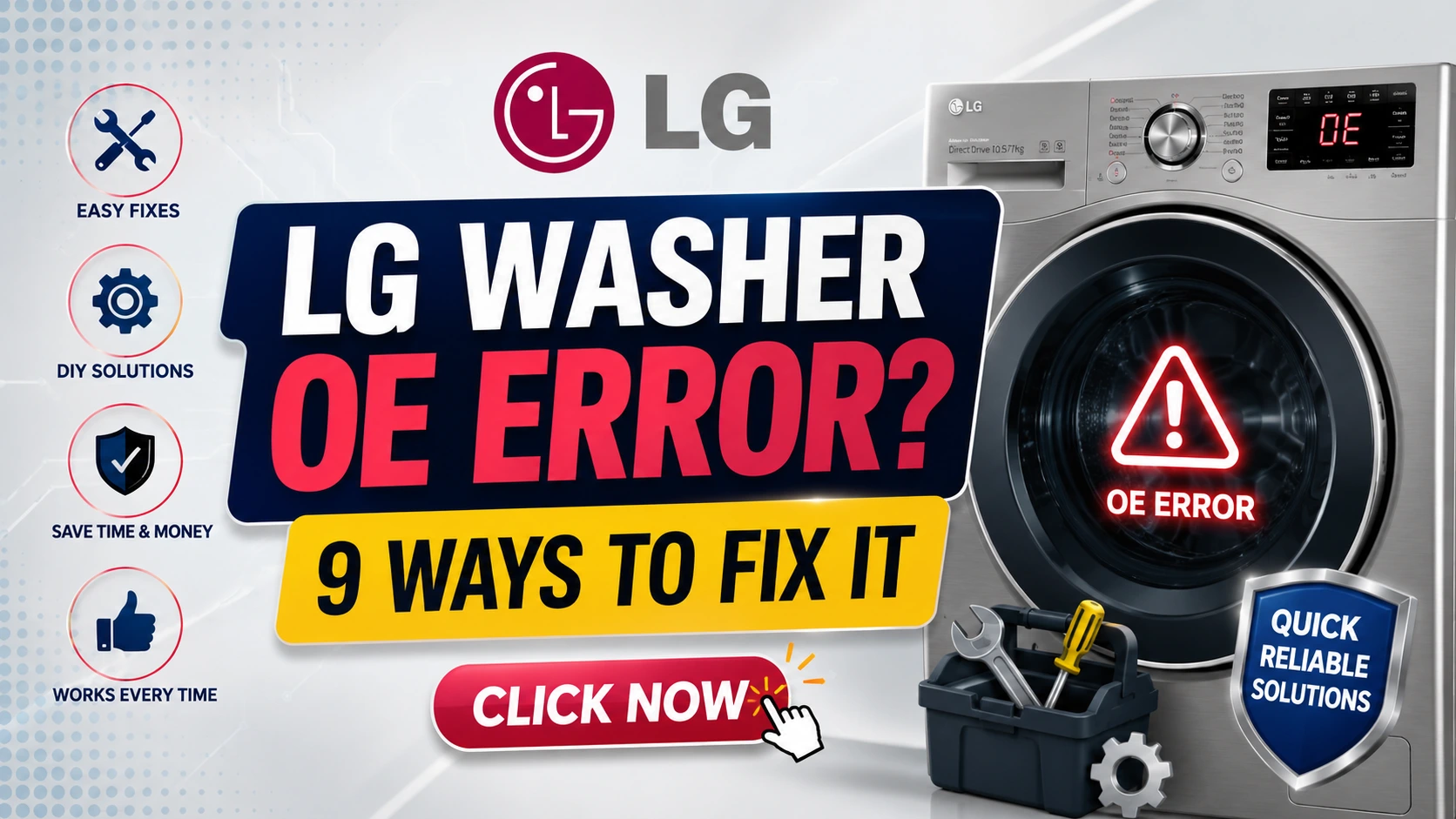 LG Washer OE Error? 9 Ways to Fix It