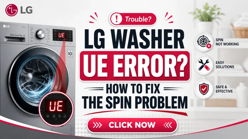 LG Washer UE Error? How to Fix the Spin Problem