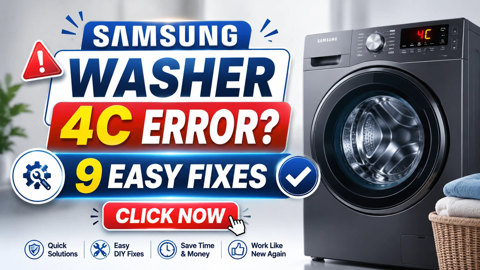 Samsung Washer 4C Error? 9 Easy Fixes