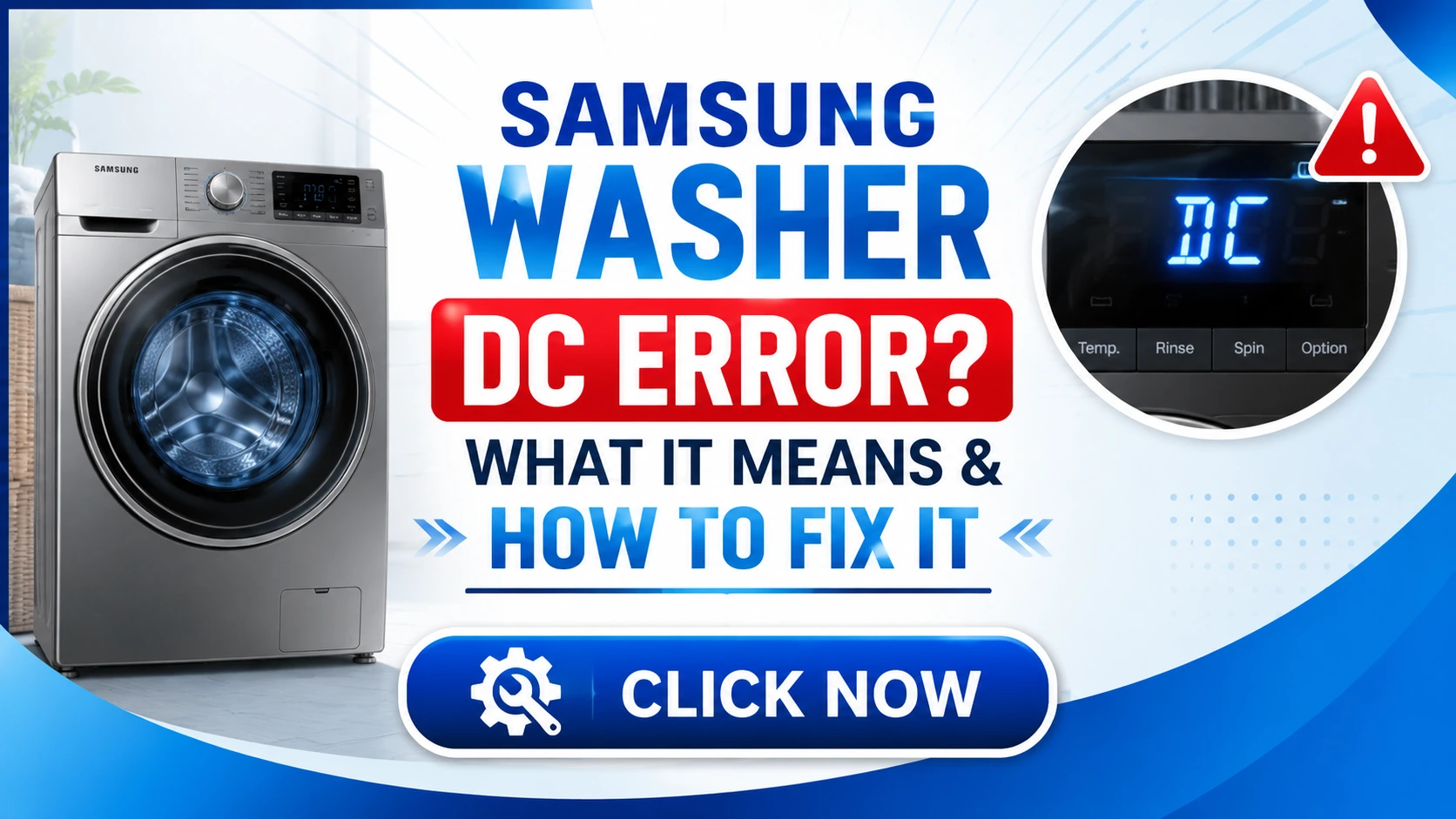 Samsung Washer DC Error? What It Means & How to Fix It