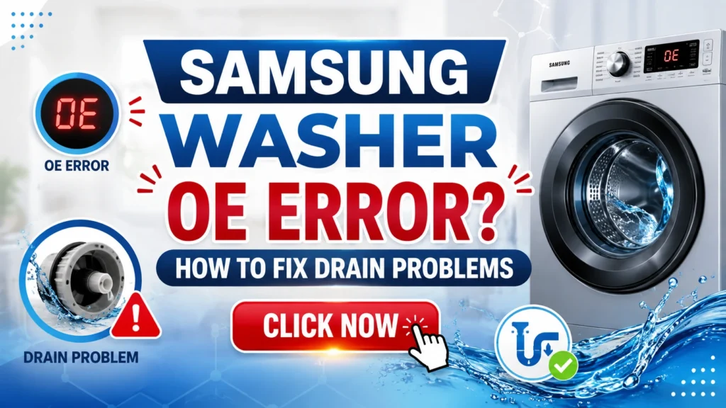 Samsung Washer OE Error? How to Fix Drain Problems
