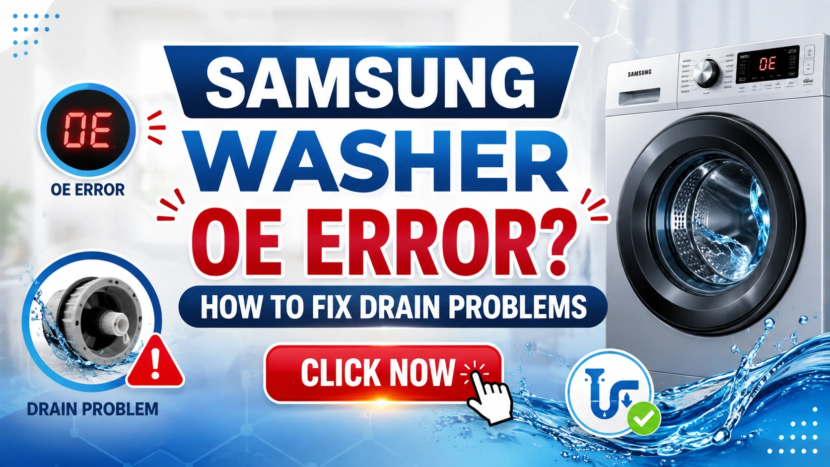 Samsung Washer OE Error? How to Fix Drain Problems