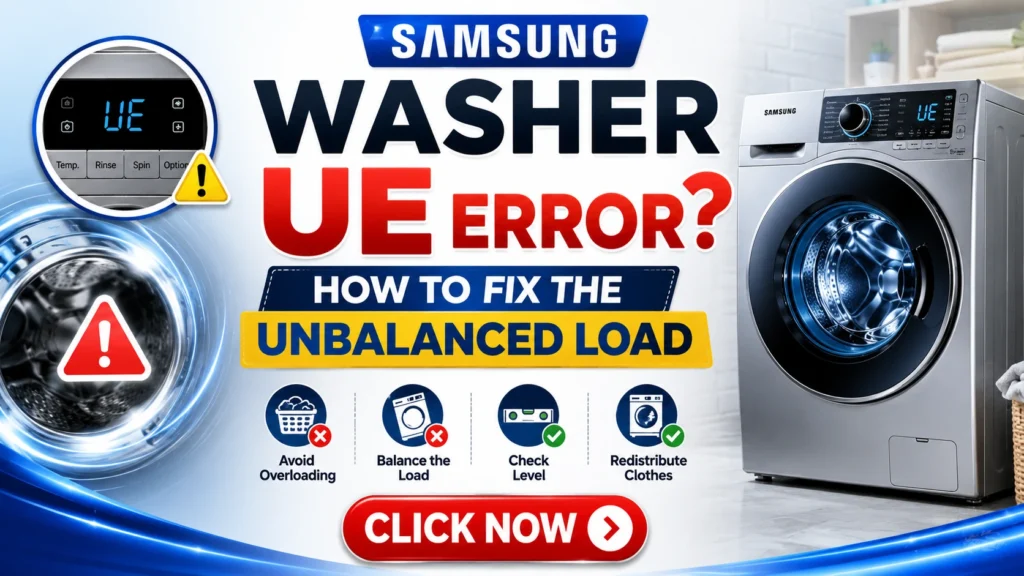 Samsung Washer UE Error? How to Fix the Unbalanced Load