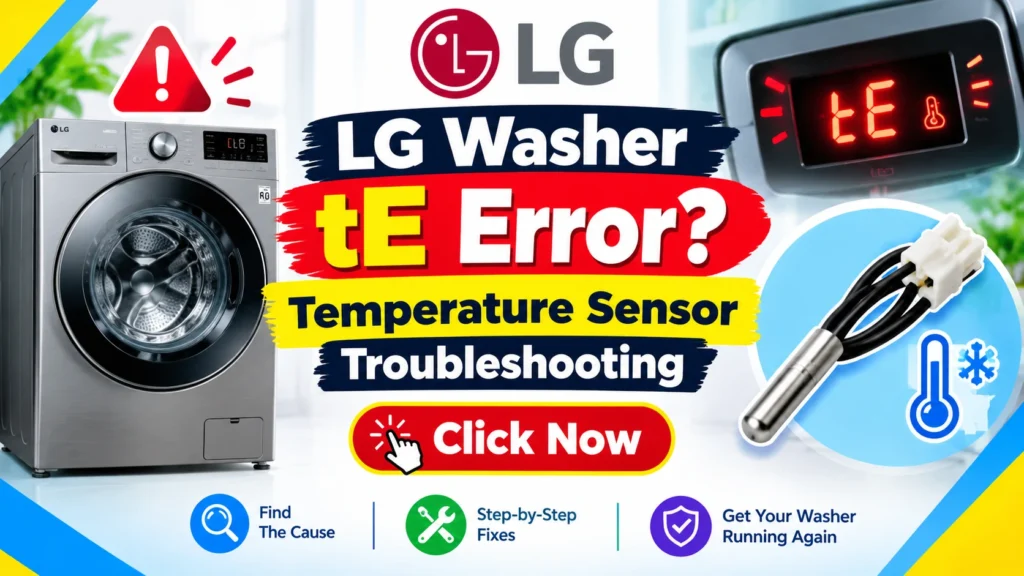 LG Washer tE Error? Temperature Sensor Troubleshooting